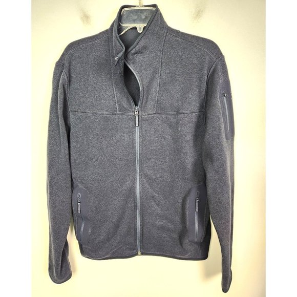 Arc'teryx Men's Sz. L Covert Full Zip Fleece Cardigan In Sapphire Heather - Picture 1 of 6
